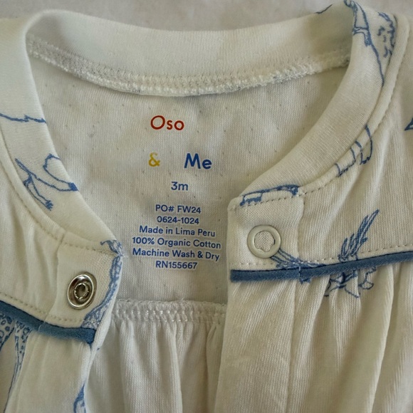 Oso & Me Baby Romper – Animal Print – Never Worn - Picture 2 of 3